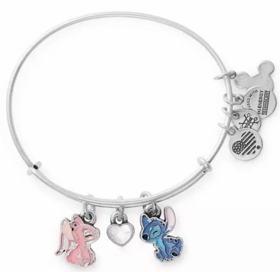 Alex And Ani * | Buy Disney Alex & Ani Bracelet Stitch And Angel