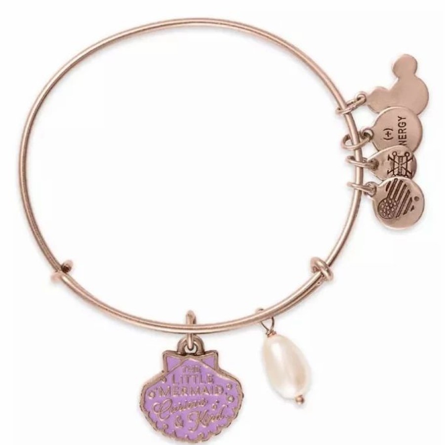 Alex And Ani * | Coupon Disney Alex & Ani Bracelet Ariel Curious & Kind