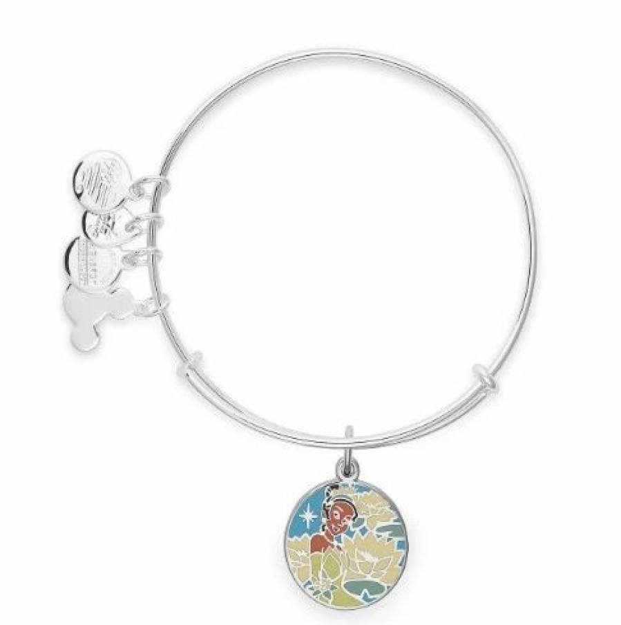 Alex And Ani * | Hot Sale Disney Alex & Ani Bracelet Tiana Silver