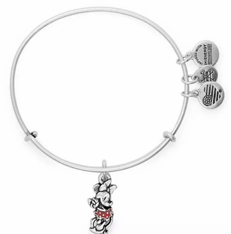 Alex And Ani * | Buy Disney Alex & Ani Bracelet Classic Minnie Mouse Red Dress