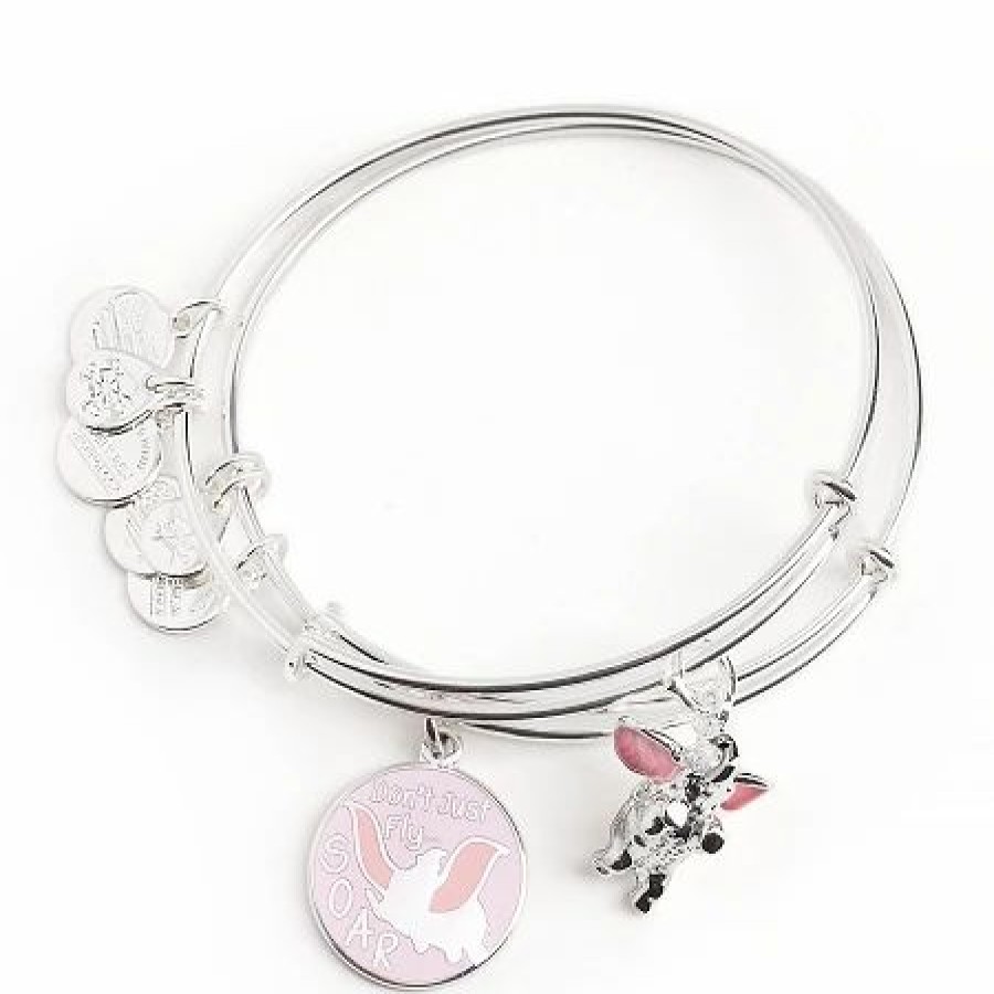 Alex And Ani * | Cheapest Disney Alex And Ani Bracelet Set Dumbo Don'T Just Fly Soar