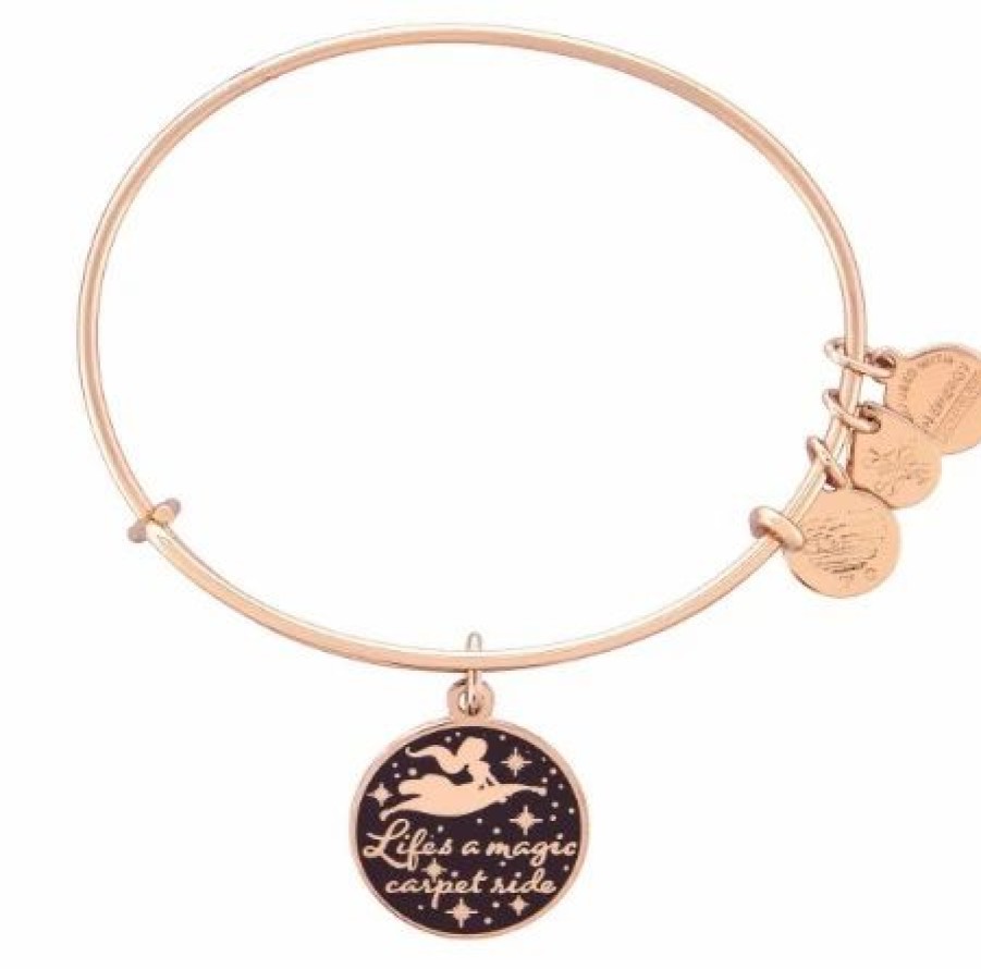 Alex And Ani * | Flash Sale Disney Alex & Ani Bracelet Jasmine Life'S A Magic Carpet Ride