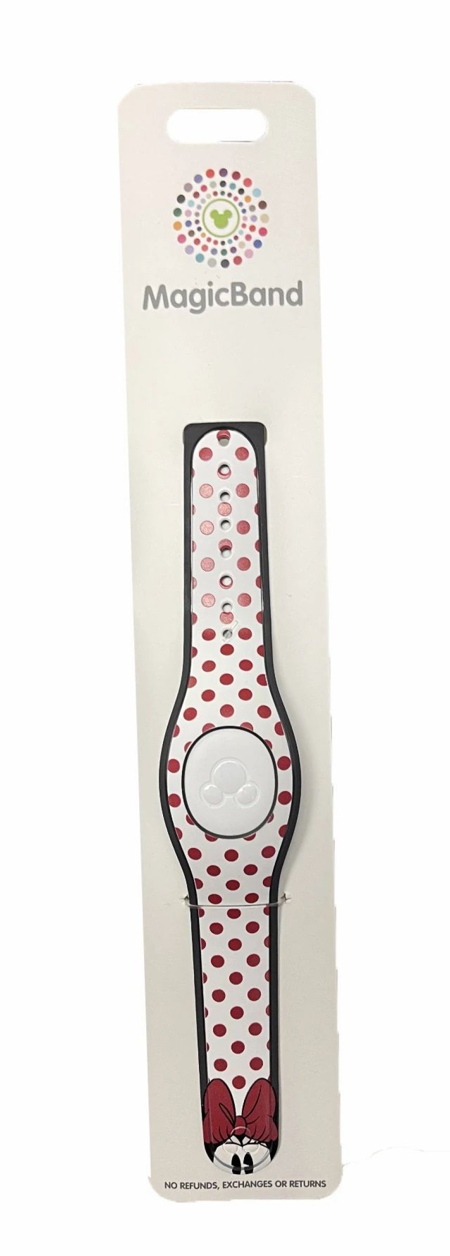 Magic Bands * | Budget Disney Magic Band 2 Minnie Mouse Dots White & Red