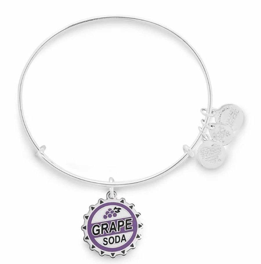 Alex And Ani * | Budget Disney Alex & Ani Bracelet Pixar Up Grape Soda Cap