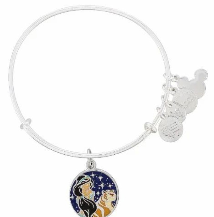 Alex And Ani * | Flash Sale Disney Alex & Ani Bracelet Jasmine And Rajah Aladdin