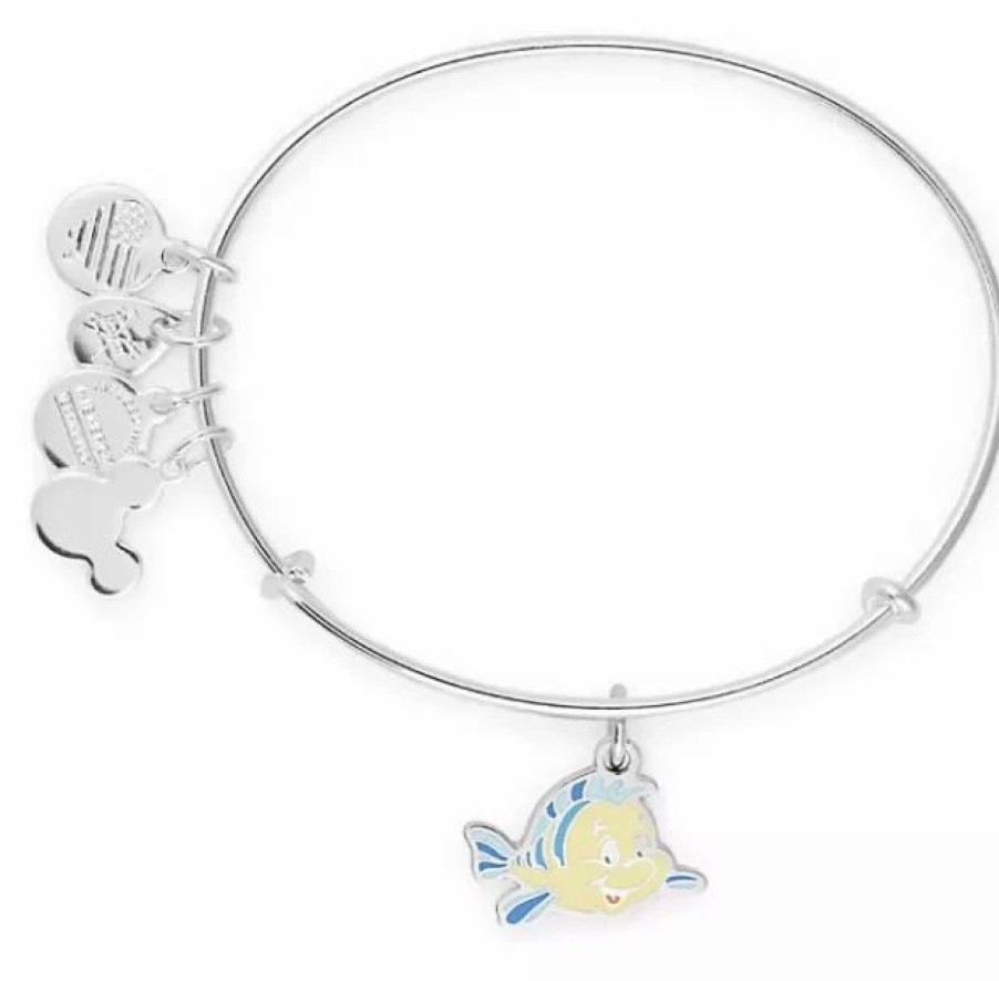 Alex And Ani * | Best Pirce Disney Alex & Ani Bracelet Flounder The Little Mermaid