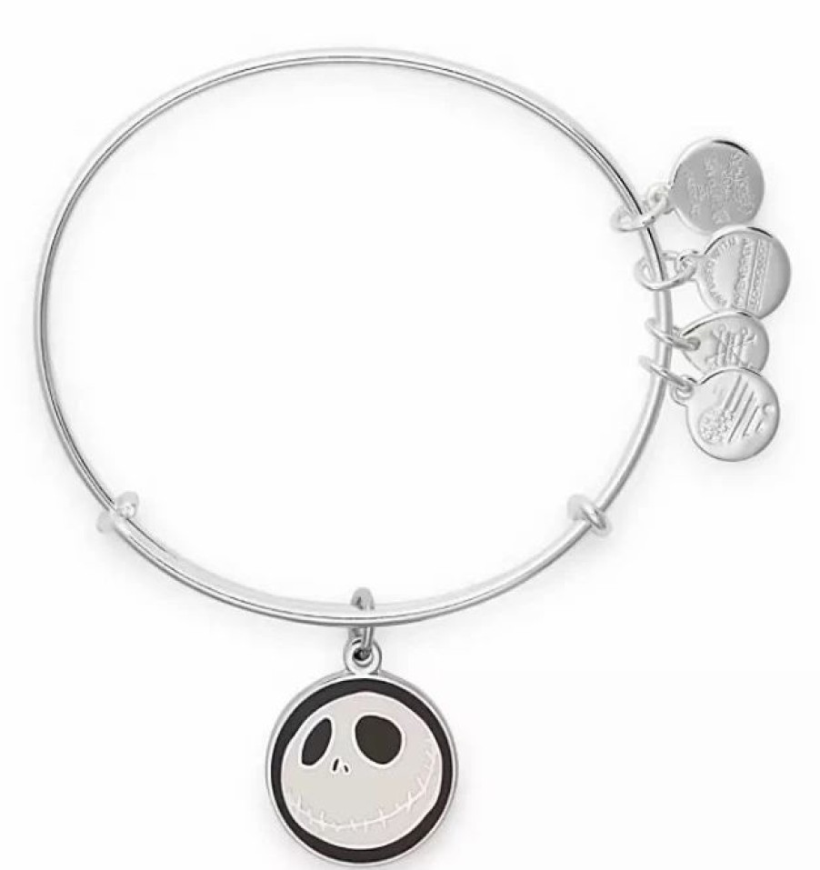 Alex And Ani * | Best Deal Disney Alex & Ani Bracelet Jack Skellington And Sally