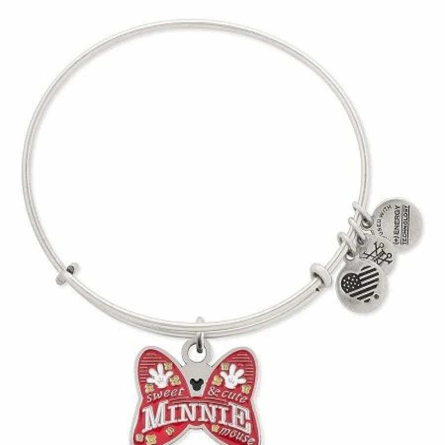 Alex And Ani * | Top 10 Disney Alex And Ani Bracelet I Am Minnie Mouse Silver