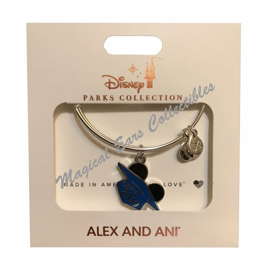 Alex And Ani * | Best Sale Disney Alex & Ani Bracelet Class Of 2019 Mickey Graduation Cap