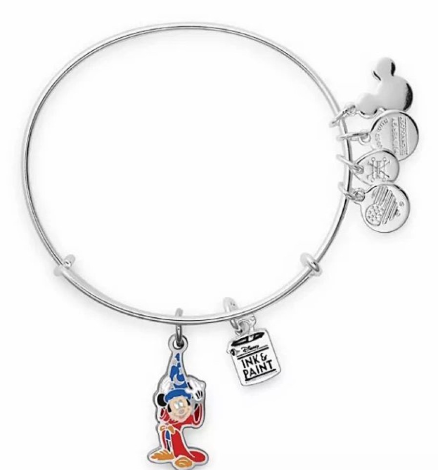 Alex And Ani * | Best Pirce Disney Alex & Ani Bracelet Ink & Paint Sorcerer Mickey