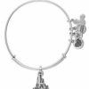 Alex And Ani * | Buy Disney Alex & Ani Bracelet Cinderella Castle Figural Silver