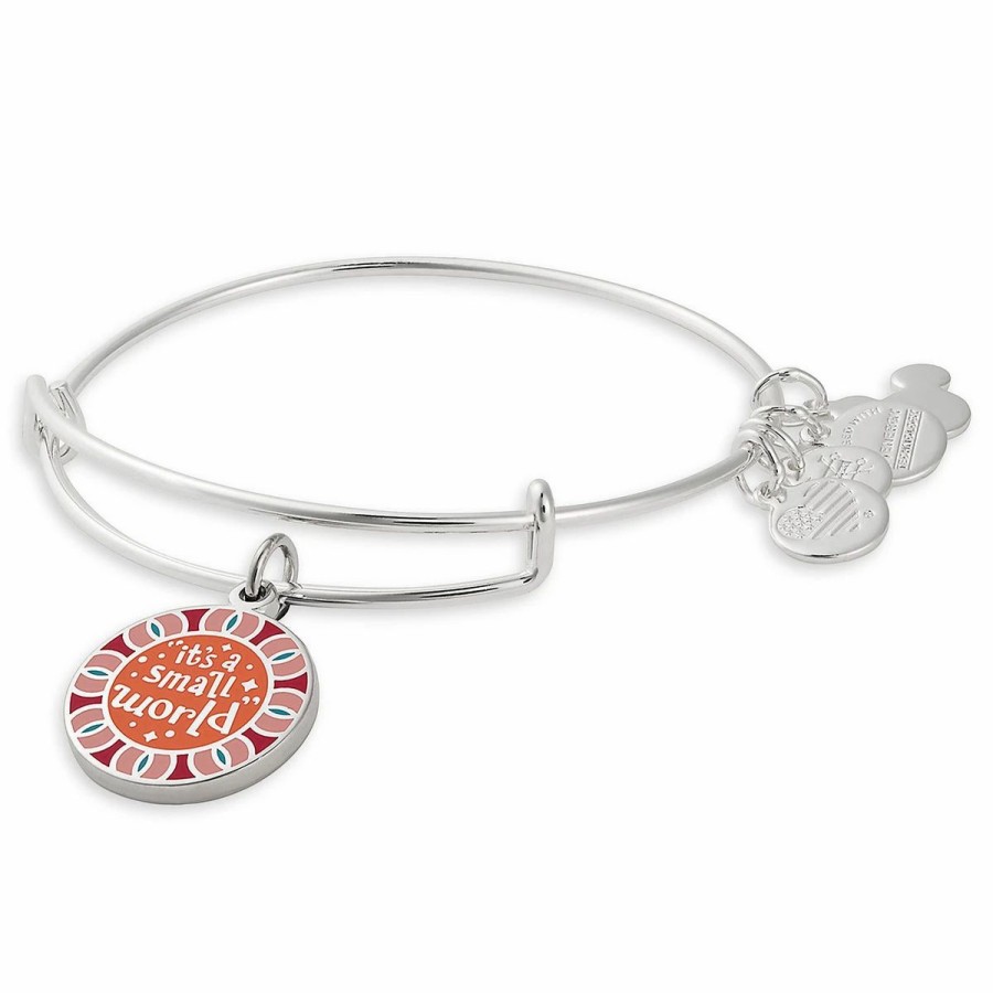 Alex And Ani * | New Disney Alex & Ani Bracelet It'S A Small World Logo