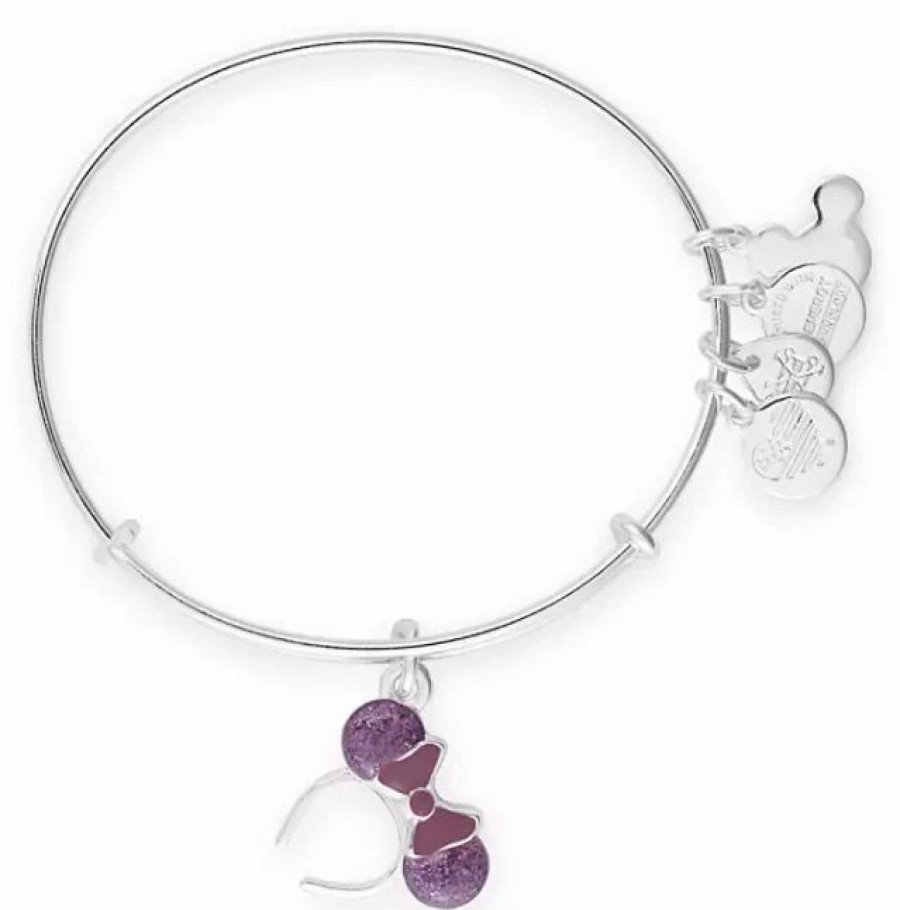 Alex And Ani * | Discount Disney Alex & Ani Bracelet Minnie Ear Headband Purple