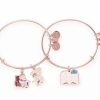 Alex And Ani * | Flash Sale Disney Alex & Ani Bracelet Set Up Carl And Ellie