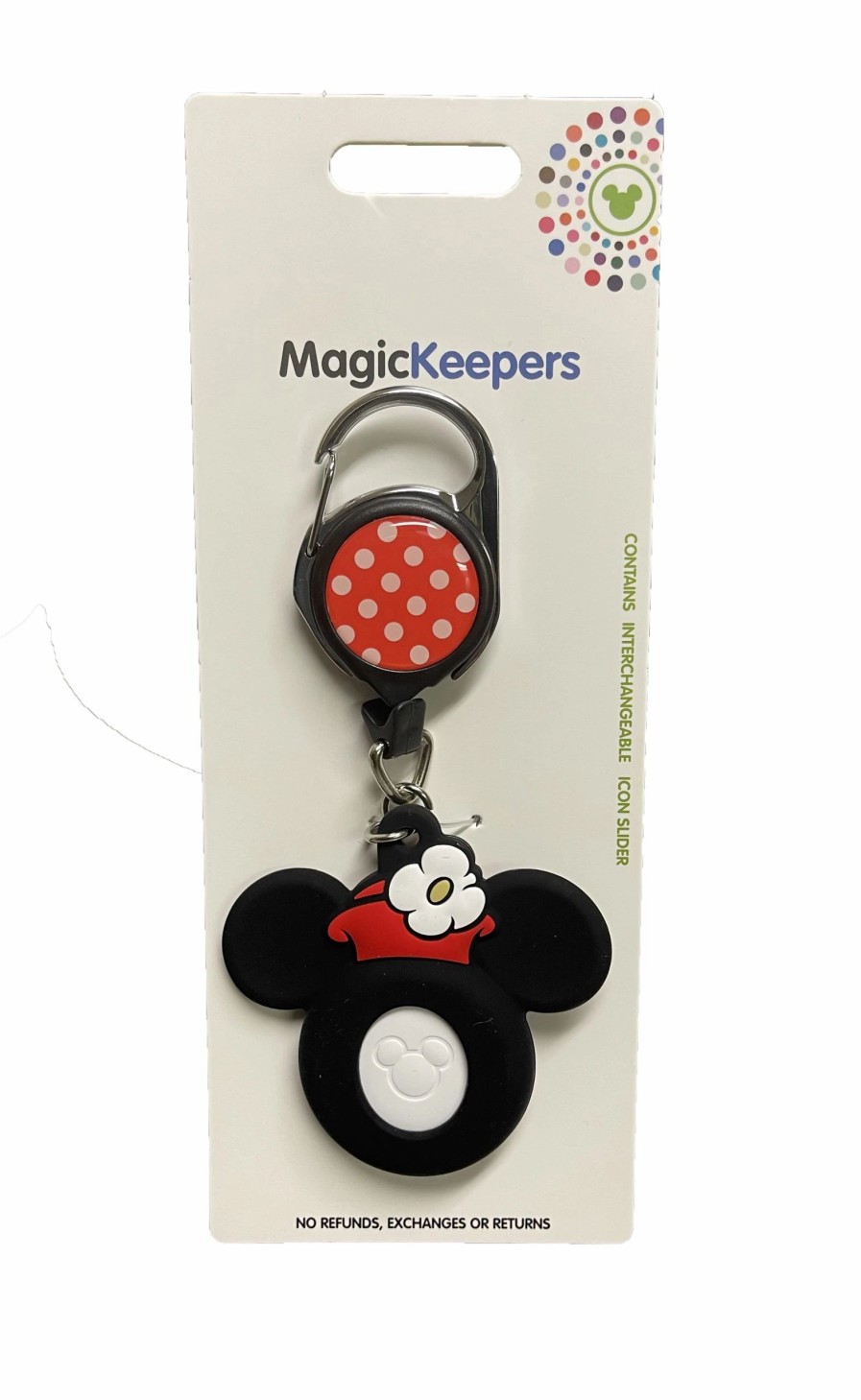 Magic Bands * | Best Pirce Disney Retractable Magickeepers Clip Minnie Mouse