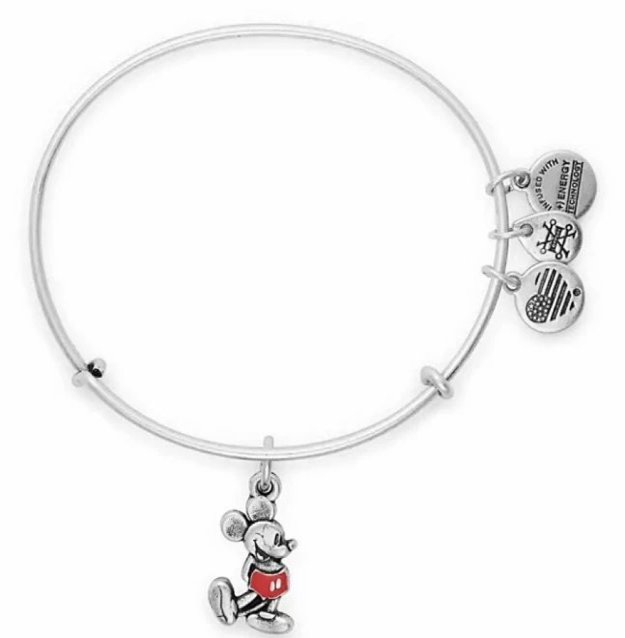 Alex And Ani * | Discount Disney Alex & Ani Bracelet Classic Mickey Mouse Red Shorts