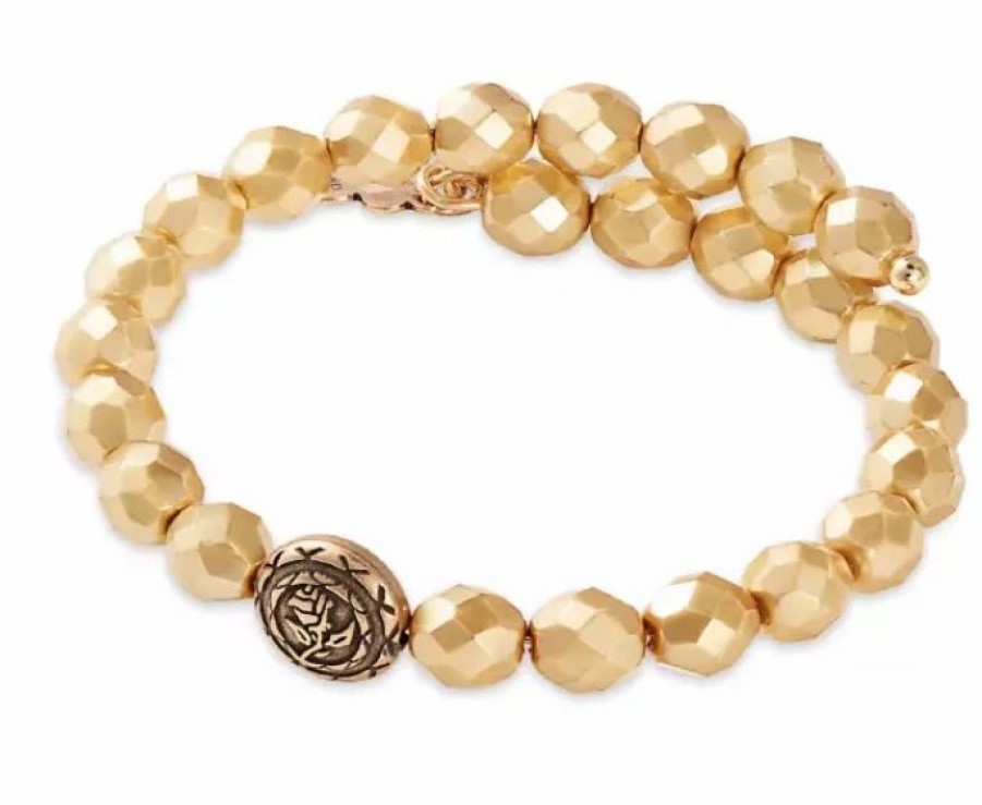 Alex And Ani * | Flash Sale Disney Alex & Ani Bracelet Beauty And The Beast Pearl Wrap