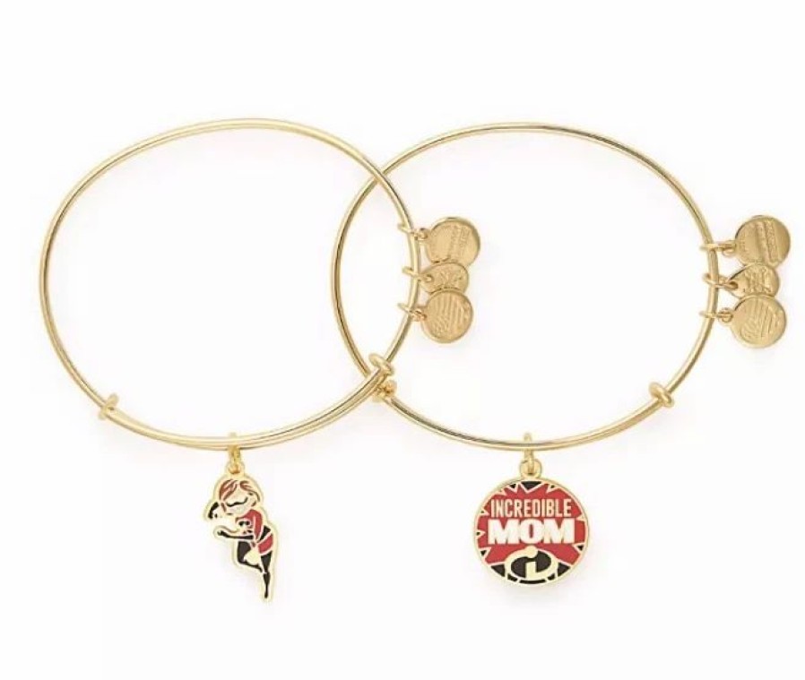 Alex And Ani * | Brand New Disney Alex & Ani Bracelet Set Elastigirl Incredible Mom