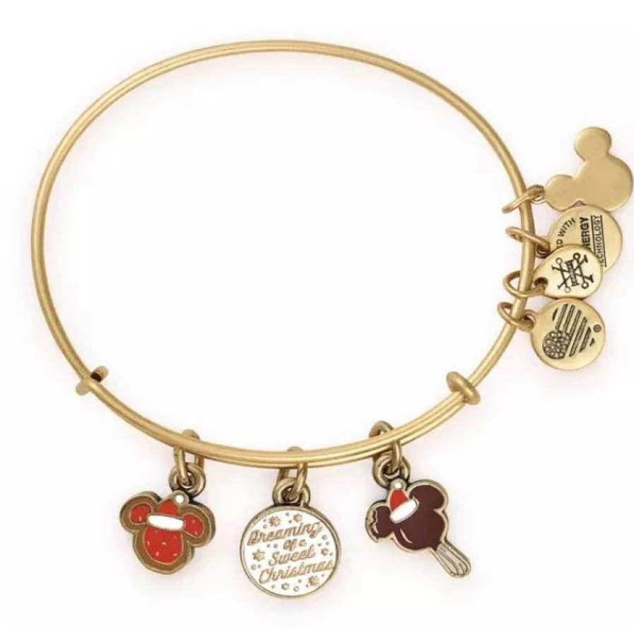 Alex And Ani * | Hot Sale Disney Alex & Ani Bracelet 2021 Holiday Treats