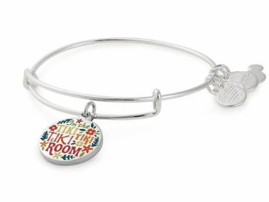 Alex And Ani * | Coupon Disney Alex & Ani Bracelet Enchanted Tiki Room Silver