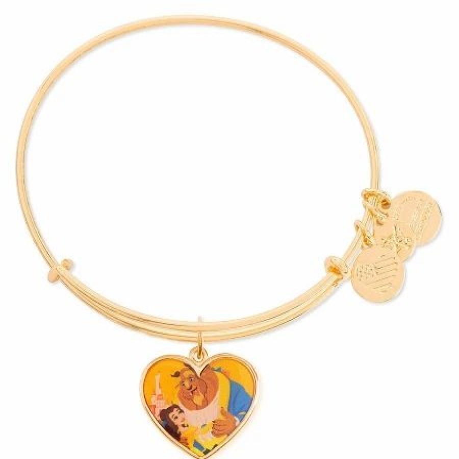 Alex And Ani * | Buy Disney Alex And Ani Bracelet Belle And Beast Valentine'S Day