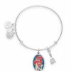 Alex And Ani * | Budget Disney Alex & Ani Bracelet Ariel And Dinglehopper Silver