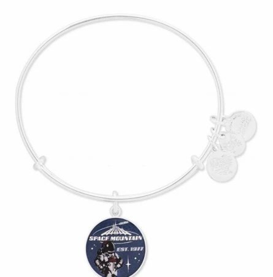 Alex And Ani * | Brand New Disney Alex And Ani Bracelet Space Mountain Silver