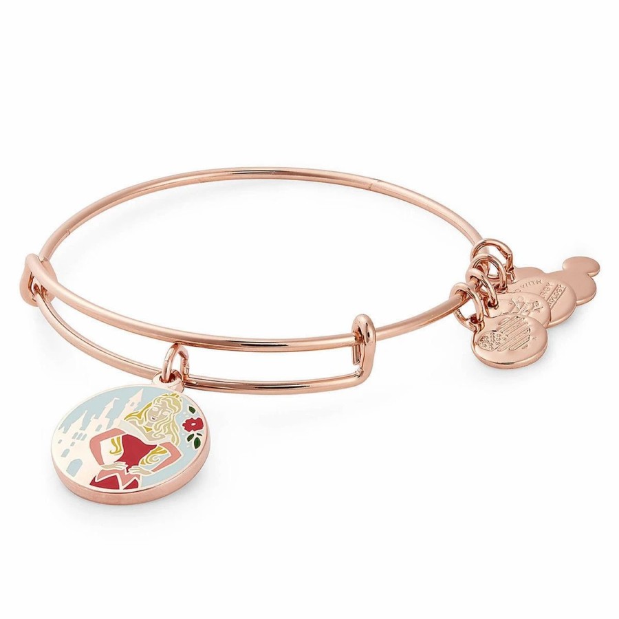 Alex And Ani * | Best Sale Disney Alex & Ani Bracelet Aurora True Love Rose Gold