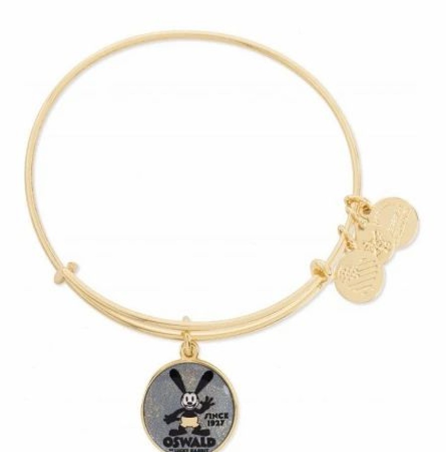 Alex And Ani * | Best Deal Disney Alex And Ani Bracelet Oswald Gold