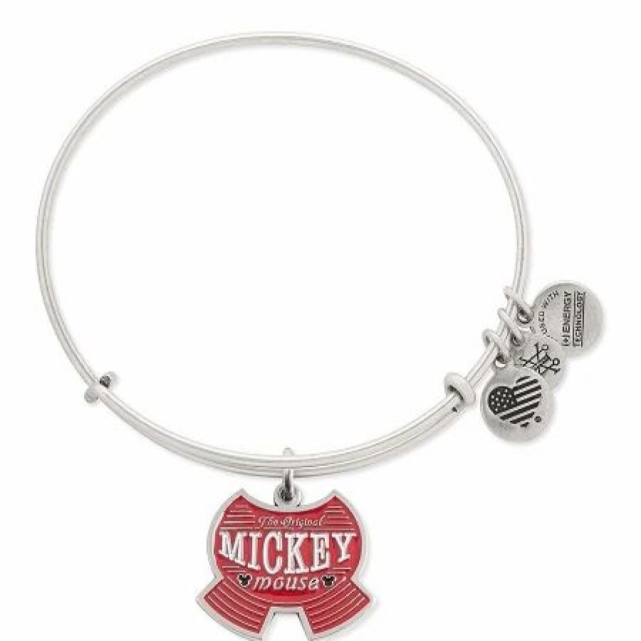 Alex And Ani * | Best Reviews Of Disney Alex And Ani Bracelet I Am Mickey Mouse Silver