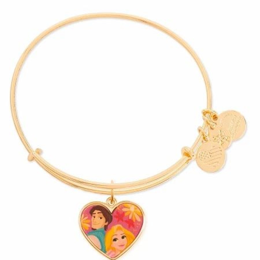 Alex And Ani * | Wholesale Disney Alex And Ani Bracelet Rapunzel And Flynn Valentine'S Day