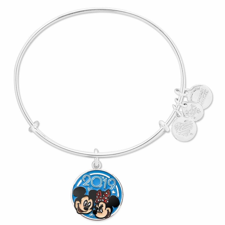 Alex And Ani * | Coupon Disney Alex & Ani Bracelet 2019 Mickey And Minnie Mouse